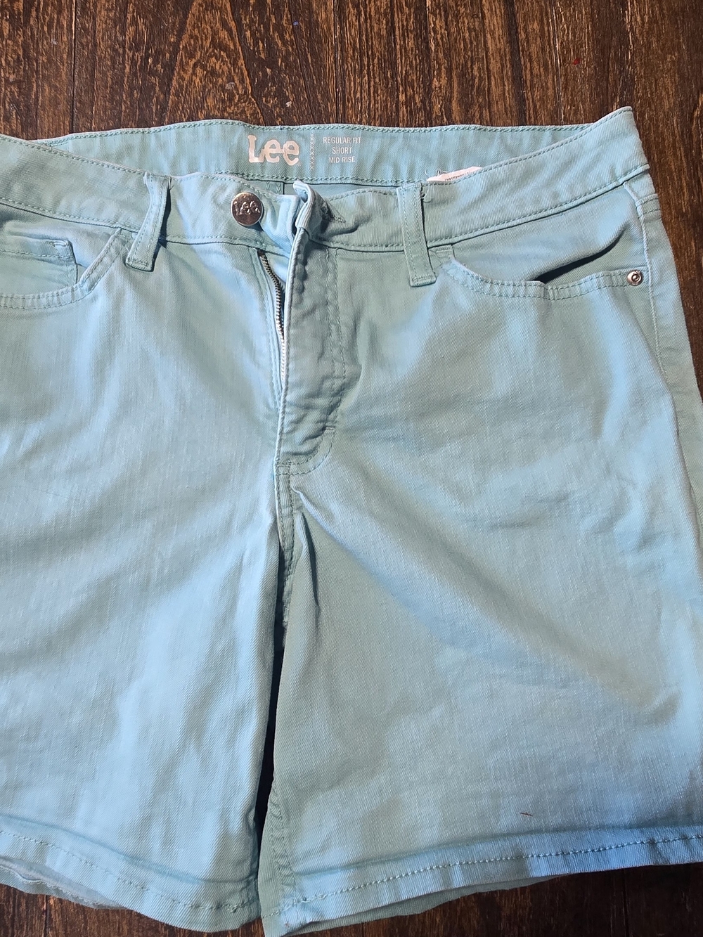 Lee Womens’s Mint Blue Relaxed Shorts